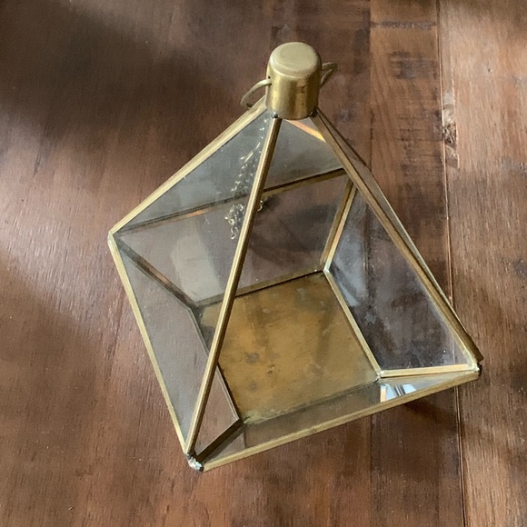 H&M Other - [home] hanging metal/glass terrarium